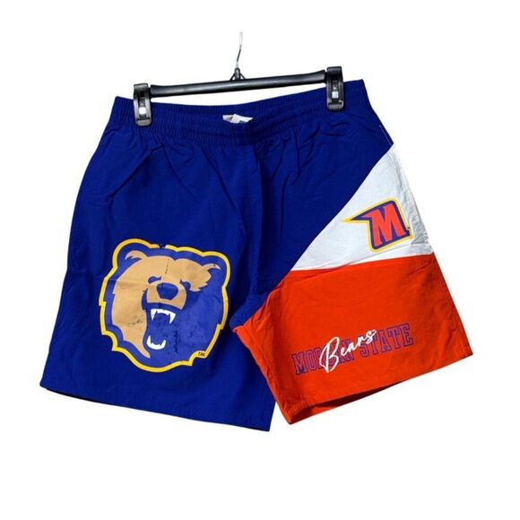 Mitchell & Ness Mens RBL Morgan State University Woven Shorts Current Logo, M - Picture 2 of 10
